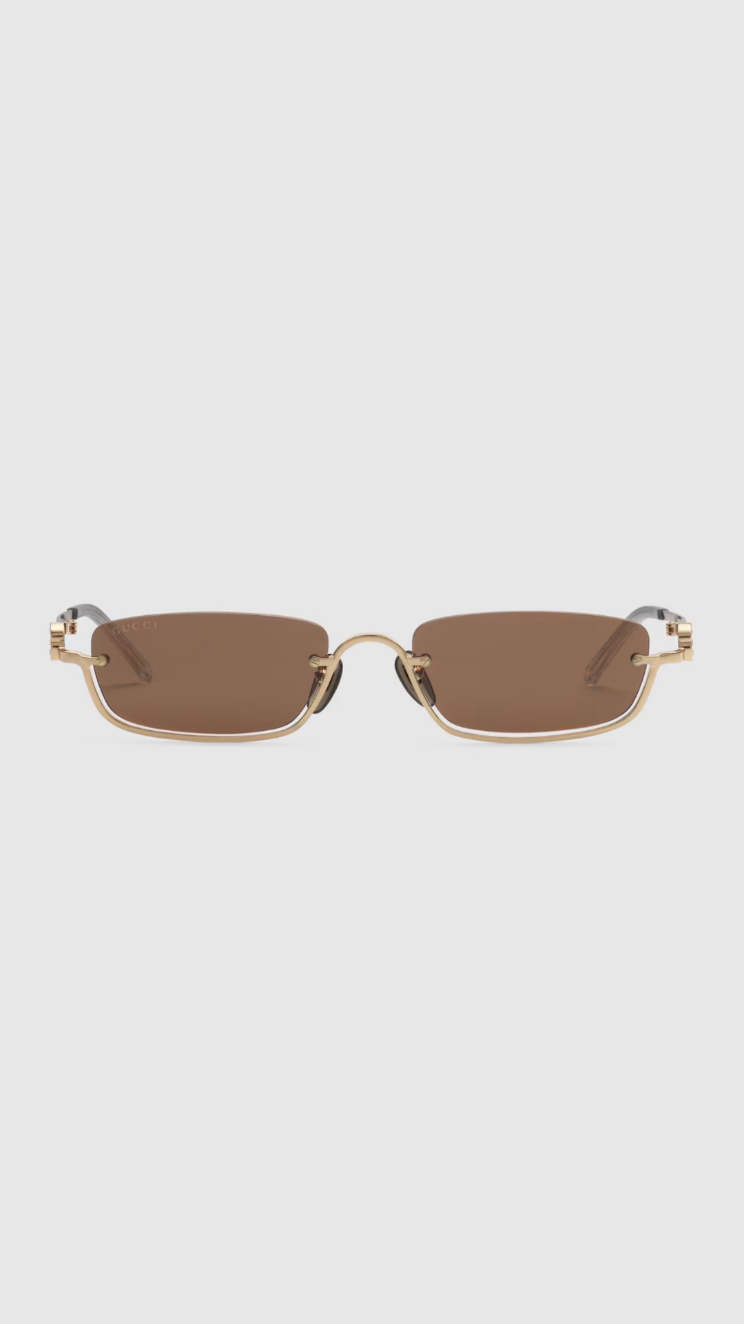 GUCCI Rectangular-frame sunglasses